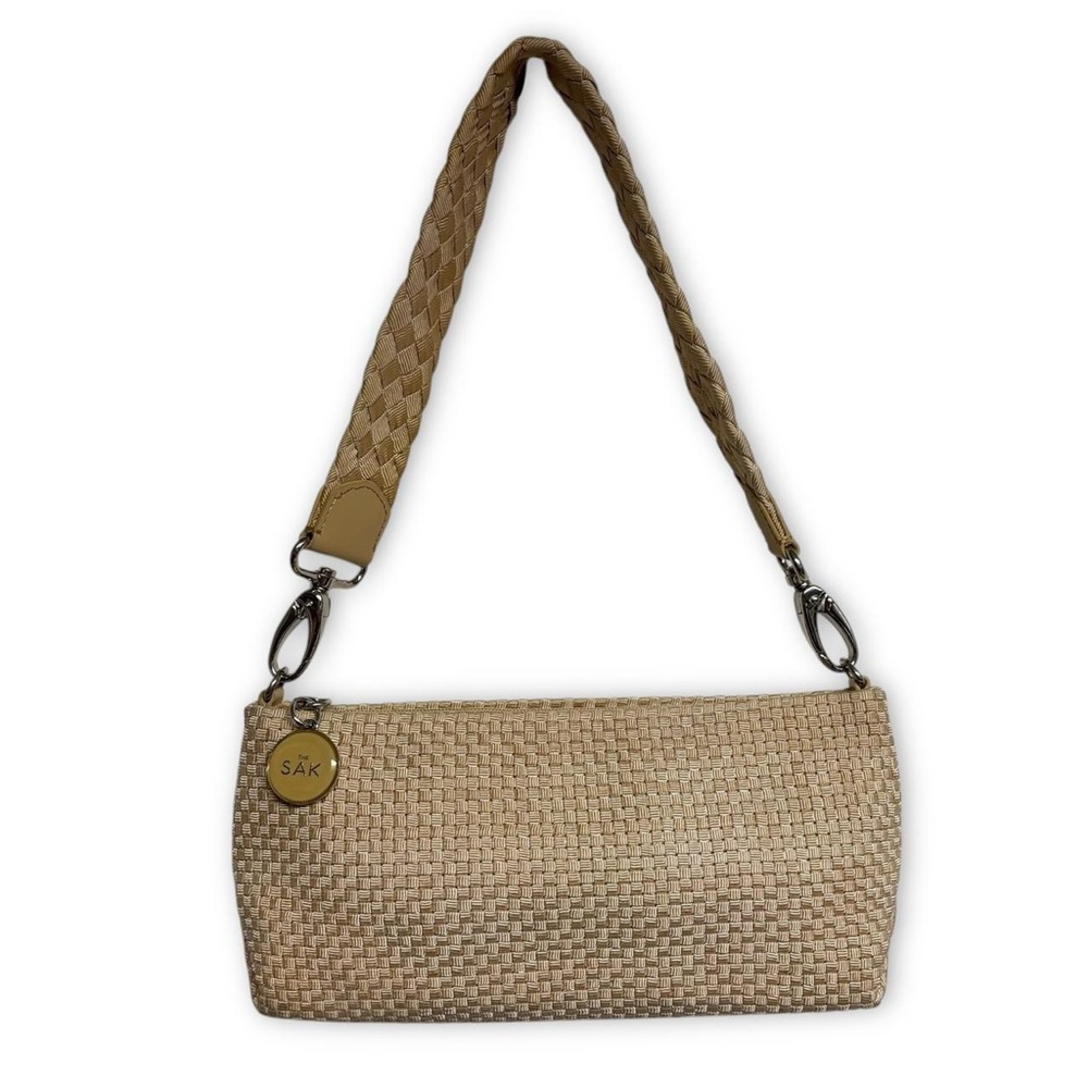 The Sak Tan Mini Woven Shoulder Bag